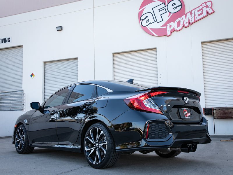 aFe Takeda 2.5in 304SS Cat - Back Exhaust System w/ Black Tips Honda Civic Si 2017 - 2020 | 49 - 36619 - B - JDMuscleCat Back Exhaust Systemafe49-36619-B