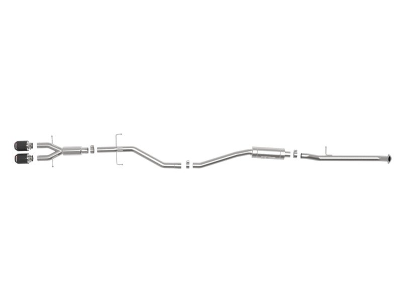 aFe Takeda 2.5in 304SS Cat - Back Exhaust System w/ Carbon Tips Honda Civic Si 2017 - 2020 | 49 - 36619 - C - JDMuscleCat Back Exhaust Systemafe49-36619-C