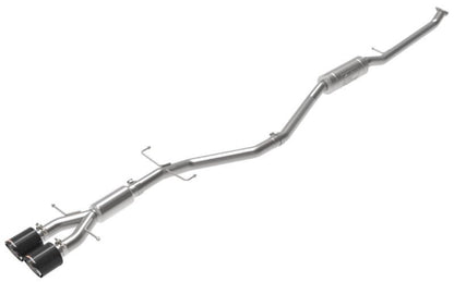 aFe Takeda 2.5in 304SS Cat - Back Exhaust System w/ Carbon Tips Honda Civic Si 2017 - 2020 | 49 - 36619 - C - JDMuscleCat Back Exhaust Systemafe49-36619-C