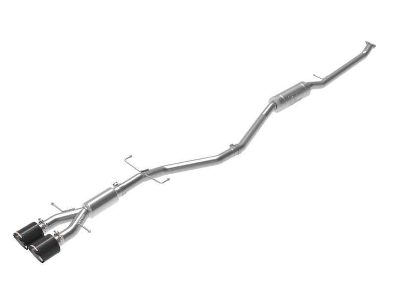 aFe Takeda 2.5in 304SS Cat - Back Exhaust System w/ Carbon Tips Honda Civic Si 2017 - 2020 | 49 - 36619 - C - JDMuscleCat Back Exhaust Systemafe49-36619-C