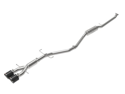 aFe Takeda 2.5in 304SS Cat - Back Exhaust System w/ Carbon Tips Honda Civic Si 2017 - 2020 | 49 - 36619 - C - JDMuscleCat Back Exhaust Systemafe49-36619-C