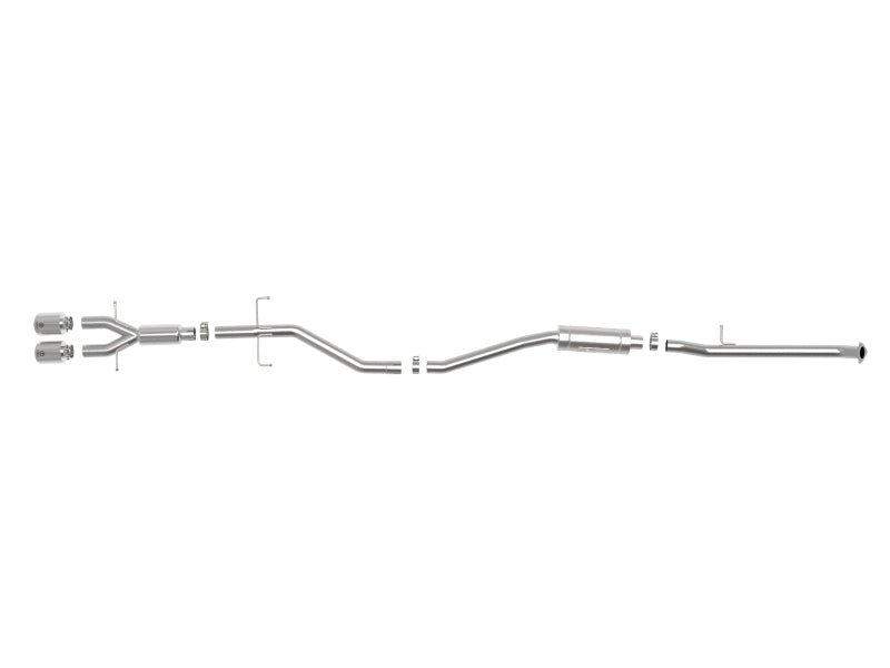 aFe Takeda 2.5in 304SS Cat - Back Exhaust System w/ Polished Tips Honda Civic Si 2017 - 2020 | 49 - 36619 - P - JDMuscleCat Back Exhaust Systemafe49-36619-P