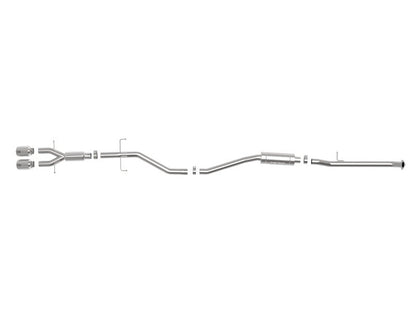 aFe Takeda 2.5in 304SS Cat - Back Exhaust System w/ Polished Tips Honda Civic Si 2017 - 2020 | 49 - 36619 - P - JDMuscleCat Back Exhaust Systemafe49-36619-P