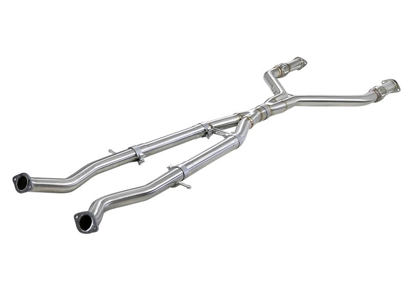 aFe Takeda 2.5in to 3in 304 SS Y-Pipe Exhaust System Infiniti Q50 2016-21 / Q60 V6-3.0L 2016-21 | 49-36131 - JDMuscleFront Pipes and Downpipes / J-Pipesafe49-36131