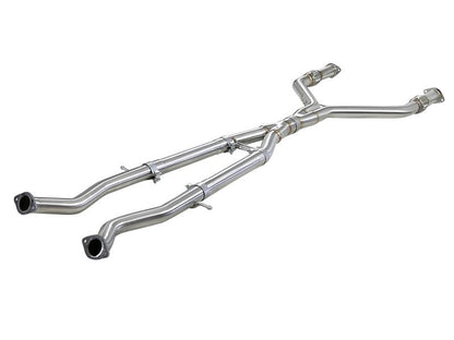 aFe Takeda 2.5in to 3in 304 SS Y-Pipe Exhaust System Infiniti Q50 2016-21 / Q60 V6-3.0L 2016-21 | 49-36131 - JDMuscleFront Pipes and Downpipes / J-Pipesafe49-36131