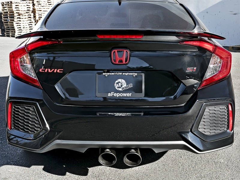 aFe Takeda 3in 304 SS Cat-Back Exhaust System w/ Black Tips Honda Civic Si 2017+| 49-36621-B - JDMuscleCat Back Exhaust Systemafe49-36621-B