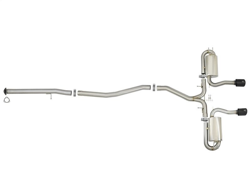 aFe Takeda 3in 304 SS Cat-Back Exhaust System w/ Black Tips Honda Civic Si 2017+| 49-36621-B - JDMuscleCat Back Exhaust Systemafe49-36621-B