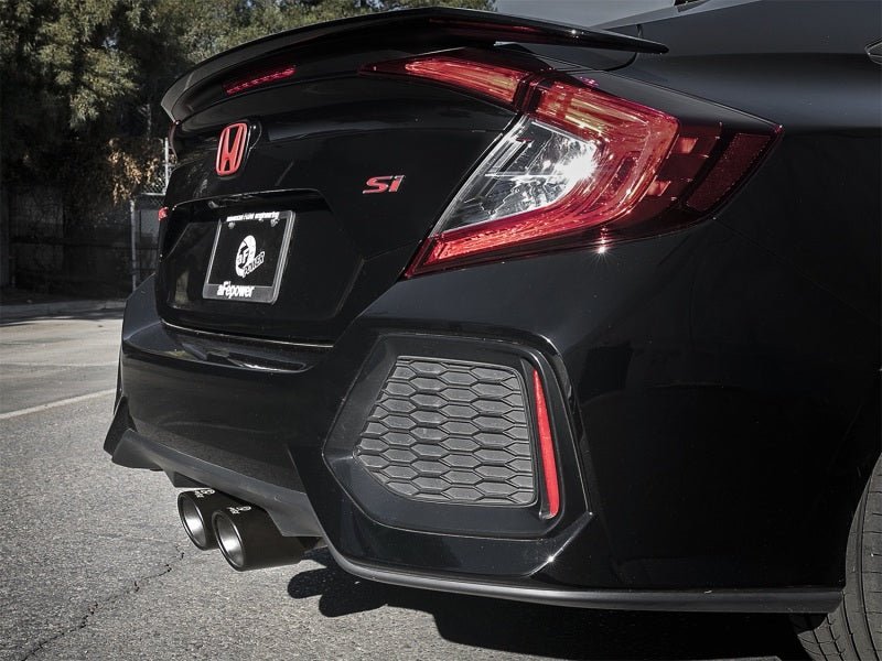aFe Takeda 3in 304 SS Cat-Back Exhaust System w/ Black Tips Honda Civic Si 2017+| 49-36621-B - JDMuscleCat Back Exhaust Systemafe49-36621-B