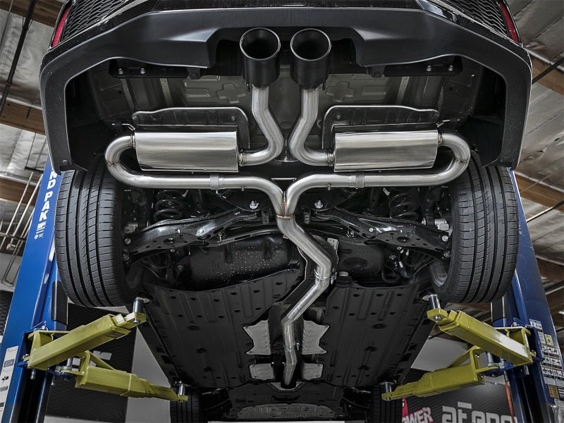 aFe Takeda 3in 304 SS Cat-Back Exhaust System w/ Black Tips Honda Civic Si 2017+| 49-36621-B - JDMuscleCat Back Exhaust Systemafe49-36621-B