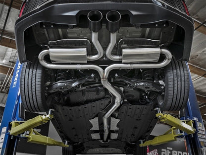 aFe Takeda 3in 304 SS Cat-Back Exhaust System w/ Black Tips Honda Civic Si 2017+| 49-36621-B - JDMuscleCat Back Exhaust Systemafe49-36621-B