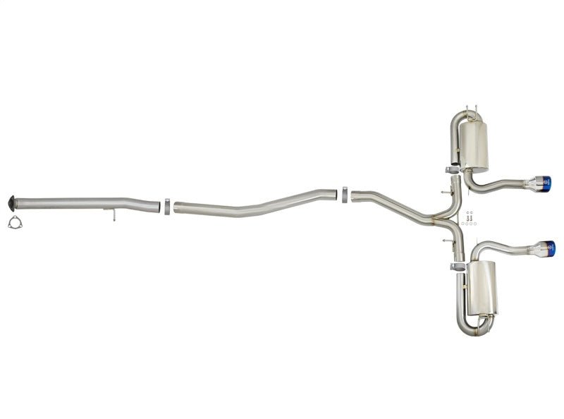 aFe Takeda 3in 304 SS Cat-Back Exhaust System w/ Blue Tips Honda Civic Si 2017+ | 49-36621-L - JDMuscleCat Back Exhaust Systemafe49-36621-L