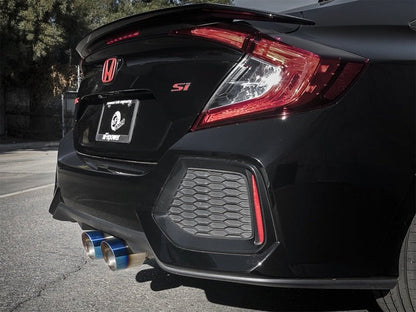aFe Takeda 3in 304 SS Cat-Back Exhaust System w/ Blue Tips Honda Civic Si 2017+ | 49-36621-L - JDMuscleCat Back Exhaust Systemafe49-36621-L