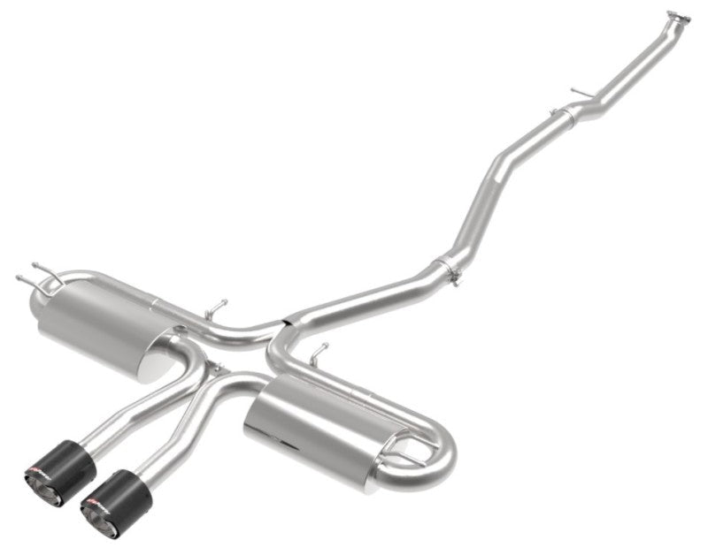 aFe Takeda 3in 304 SS Cat - Back Exhaust System w/ Carbon Tips Honda Civic Si 2017+ | 49 - 36621 - 1C - JDMuscleCat Back Exhaust Systemafe49-36621-1C