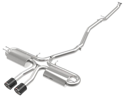 aFe Takeda 3in 304 SS Cat - Back Exhaust System w/ Carbon Tips Honda Civic Si 2017+ | 49 - 36621 - 1C - JDMuscleCat Back Exhaust Systemafe49-36621-1C