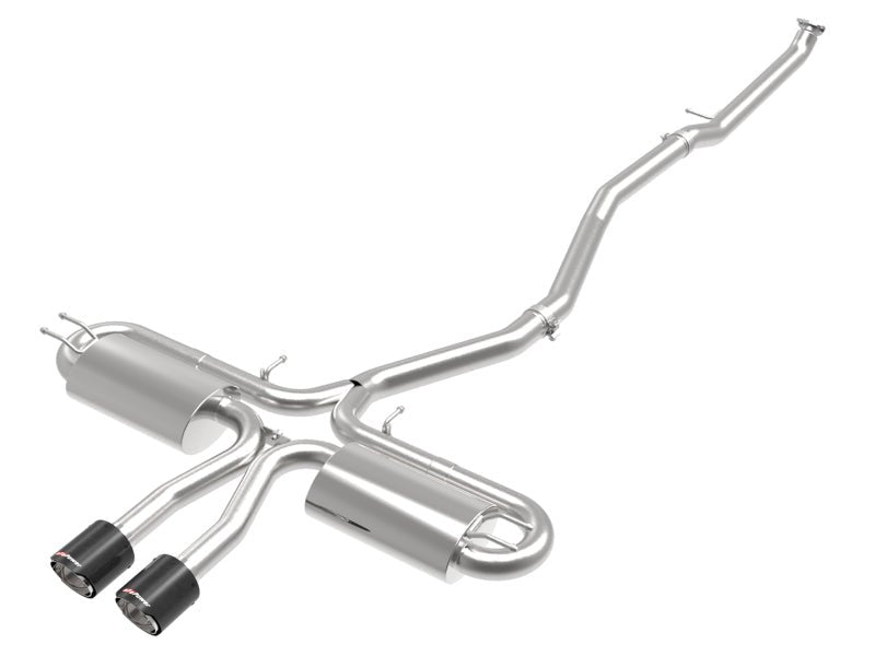 aFe Takeda 3in 304 SS Cat - Back Exhaust System w/ Carbon Tips Honda Civic Si 2017+ | 49 - 36621 - 1C - JDMuscleCat Back Exhaust Systemafe49-36621-1C