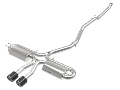 aFe Takeda 3in 304 SS Cat - Back Exhaust System w/ Carbon Tips Honda Civic Si 2017+ | 49 - 36621 - 1C - JDMuscleCat Back Exhaust Systemafe49-36621-1C