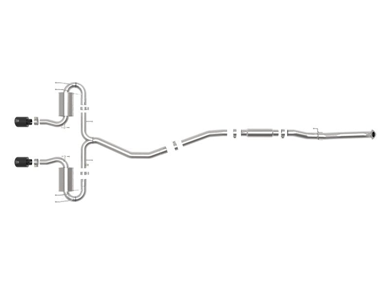 aFe Takeda 3in 304 SS Cat - Back Exhaust System w/Black Tips Honda Civic Sport L4 - 1.5L 2017 - 2020 | 49 - 36624 - B - JDMuscleCat Back Exhaust Systemafe49-36624-B