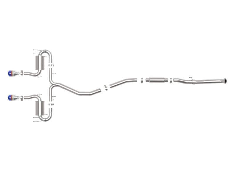 aFe Takeda 3in 304 SS Cat-Back Exhaust System w/Blue Flame Tips Honda Civic Sport L4-1.5L 2017-21 | 49-36624-L - JDMuscleCat Back Exhaust Systemafe49-36624-L