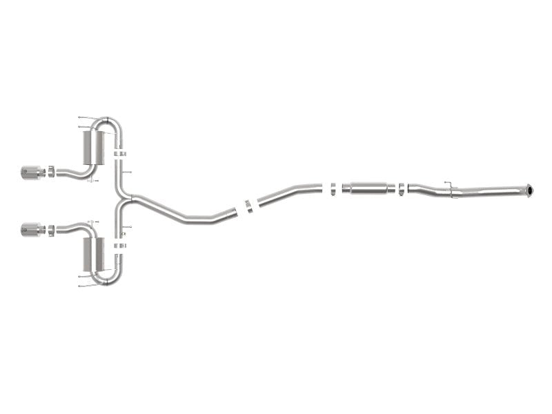 aFe Takeda 3in 304 SS Cat - Back Exhaust System w/Polished Tips Honda Civic Sport L4 - 1.5L 2017 - 21 | 49 - 36624 - P - JDMuscleCat Back Exhaust Systemafe49-36624-P