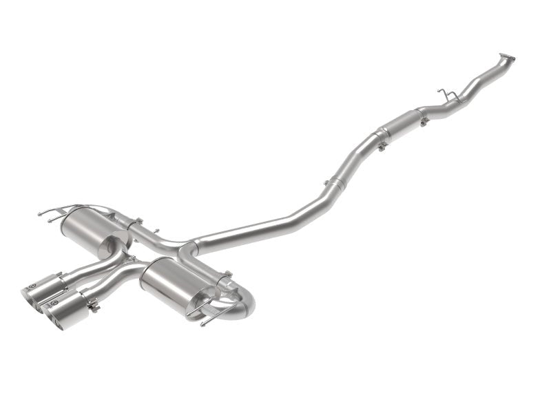 aFe Takeda 3in 304 SS Cat - Back Exhaust System w/Polished Tips Honda Civic Sport L4 - 1.5L 2017 - 21 | 49 - 36624 - P - JDMuscleCat Back Exhaust Systemafe49-36624-P