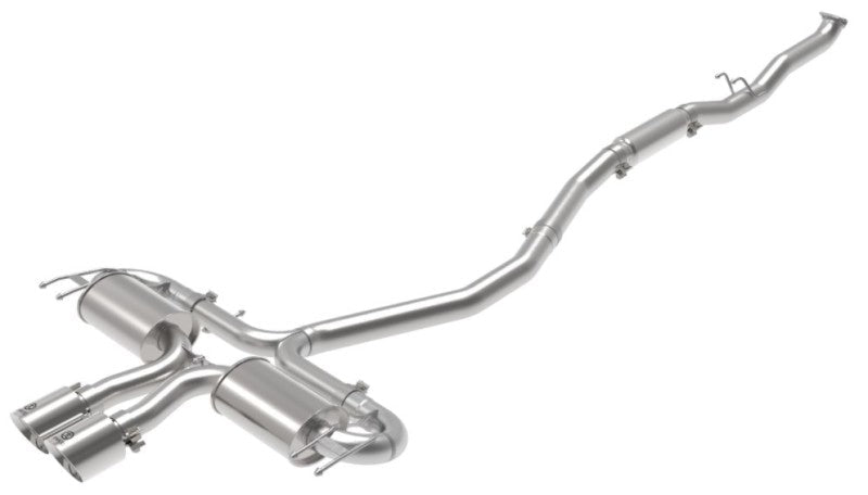 aFe Takeda 3in 304 SS Cat - Back Exhaust System w/Polished Tips Honda Civic Sport L4 - 1.5L 2017 - 21 | 49 - 36624 - P - JDMuscleCat Back Exhaust Systemafe49-36624-P