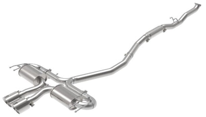 aFe Takeda 3in 304 SS Cat - Back Exhaust System w/Polished Tips Honda Civic Sport L4 - 1.5L 2017 - 21 | 49 - 36624 - P - JDMuscleCat Back Exhaust Systemafe49-36624-P
