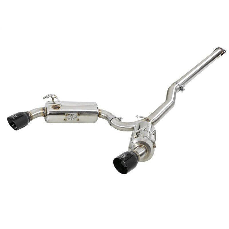aFe Takeda 3in. to 2.5in. 304 SS Cat-Back Exhaust System Black Tips Mitsubishi Lancer EVO X I4-2.0L 2008-2015 | - JDMuscleCat Back Exhaust Systemafe49-36701-B