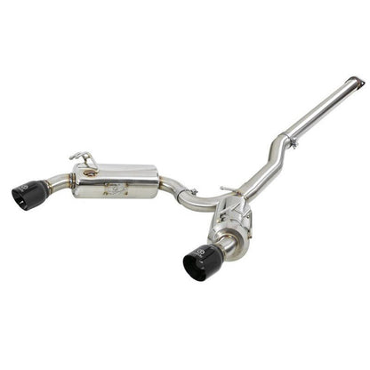 aFe Takeda 3in. to 2.5in. 304 SS Cat-Back Exhaust System Black Tips Mitsubishi Lancer EVO X I4-2.0L 2008-2015 | - JDMuscleCat Back Exhaust Systemafe49-36701-B