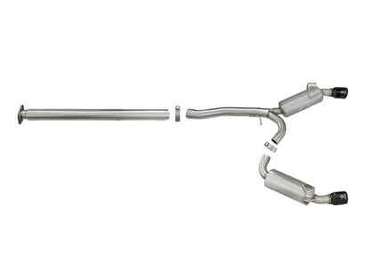 aFe Takeda 3in. to 2.5in. 304 SS Cat-Back Exhaust System Black Tips Mitsubishi Lancer EVO X I4-2.0L 2008-2015 | - JDMuscleCat Back Exhaust Systemafe49-36701-B