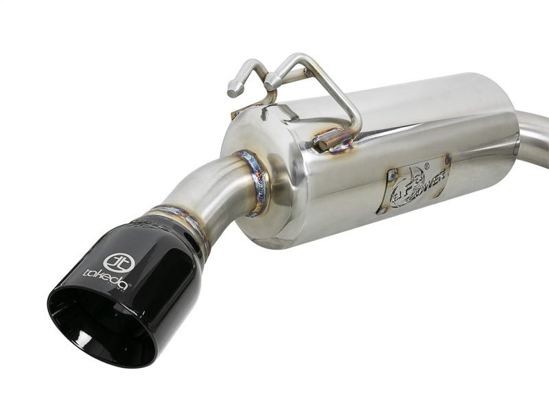 aFe Takeda 3in. to 2.5in. 304 SS Cat-Back Exhaust System Black Tips Mitsubishi Lancer EVO X I4-2.0L 2008-2015 | - JDMuscleCat Back Exhaust Systemafe49-36701-B