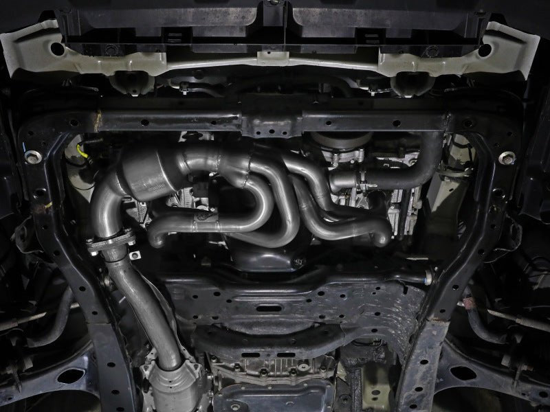 aFe Twisted Steel 304 Stainless Steel Header w/ Cat 13 - 19 Subaru Outback H4 - 2.4L - JDMuscleNon - Categorizedafe48-36804-HC