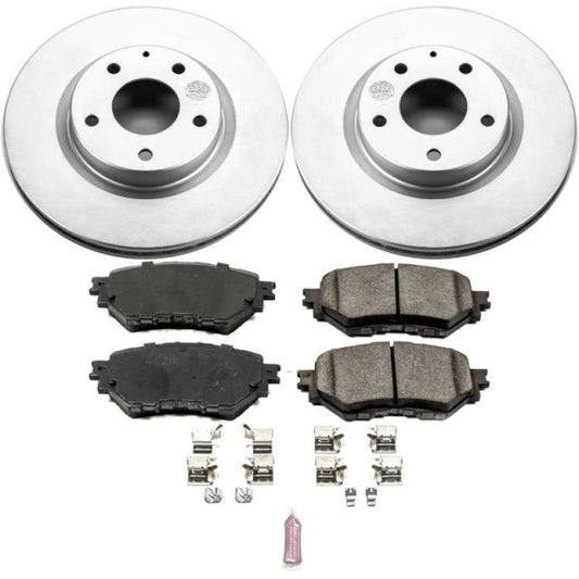 Power Stop Front Z17 Evolution Geomet Coated Brake Kit Mazda Mazdaspeed 3 2017-2018 | CRK7517