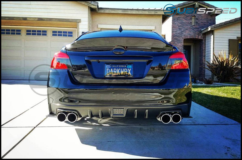 OLM HIGH POINT DUCKBILL TRUNK SPOILER CRYSTAL BLACK SILICA 15-21 Subaru WRX & STI | A.70026.1-D4S