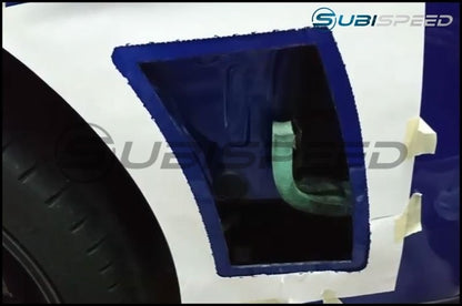 OLM S207 STYLE PAINT MATCHED REAR BUMPER VENT INSERTS GALAXY BLUE 15-21 Subaru WRX & STI | OLMS207RVNT-E8H