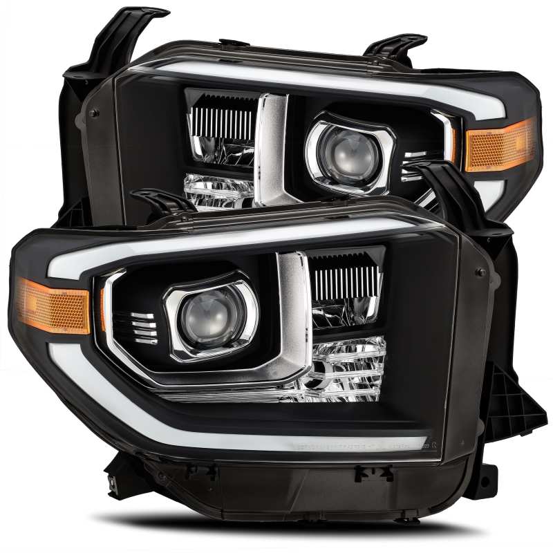 AlphaRex 14 - 20 Tundra PRO - Series Projector Headlights Plank Style Black w/Activation Light | arx880719 - JDMuscleHeadlightsarx880719