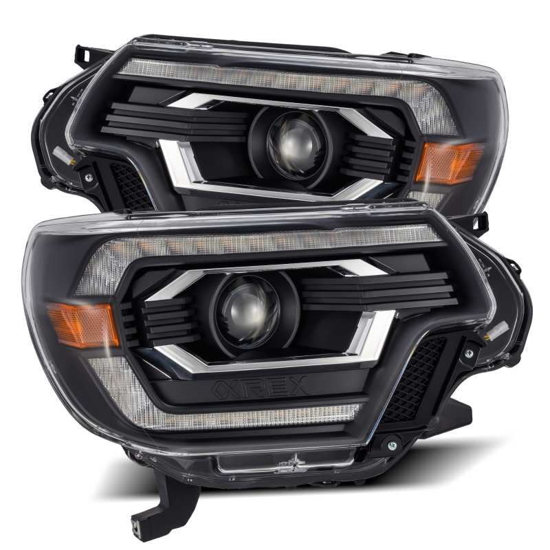 AlphaRex LUXX LED Projector Headlights Plank Style Black w/ DRL Toyota Tacoma 2012 - 2015 | 880751 - JDMuscleHeadlight Projectorsarx880751