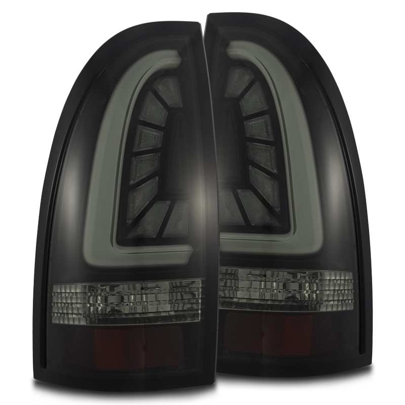 AlphaRex PRO - Series LED Tail Lights Jet Black Toyota Tacoma 2005 - 2015 | 680030 - JDMuscleTail Lightsarx680030