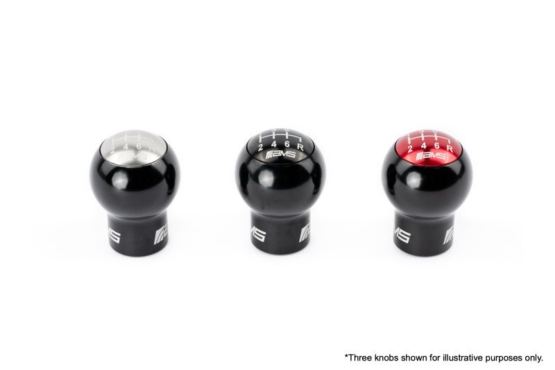 AMS Performance 15 - 25 WRX / 04 - 21 STi 6 - Speed Billet Shift Knob | Incl Red, Black, & Gunmetal Cap | AMS.50.06.0002 - 1 - JDMuscleShift KnobsamsAMS.50.06.0002-1