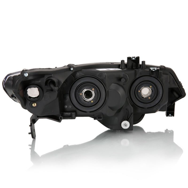ANZO 2 Door Crystal Headlight Black Amber Honda Civic 2006 - 2009 | 121546 - JDMuscleHeadlightsanz121546
