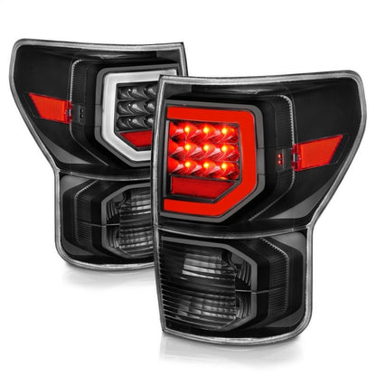 ANZO Full LED Tailights Black Housing Clear Lens G2 Toyota Tundra 2007 - 2013 | 311386 - JDMuscleTail Lightsanz311386