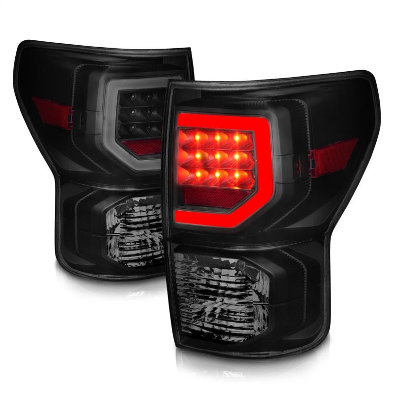 ANZO LED Tailights Black Housing Smoke Lens G2 Toyota Tundra 2007 - 2013 | 311387 - JDMuscleTail Lightsanz311387