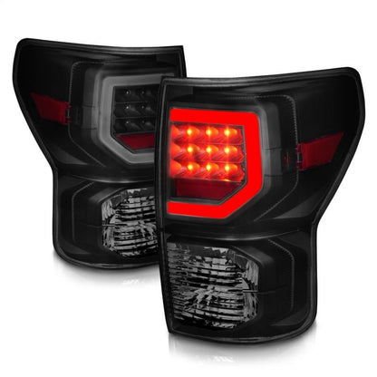 ANZO LED Tailights Black Housing Smoke Lens G2 Toyota Tundra 2007 - 2013 | 311387 - JDMuscleTail Lightsanz311387