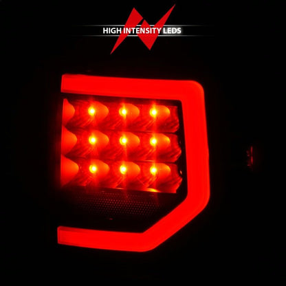 ANZO LED Tailights Black Housing Smoke Lens G2 Toyota Tundra 2007 - 2013 | 311387 - JDMuscleTail Lightsanz311387