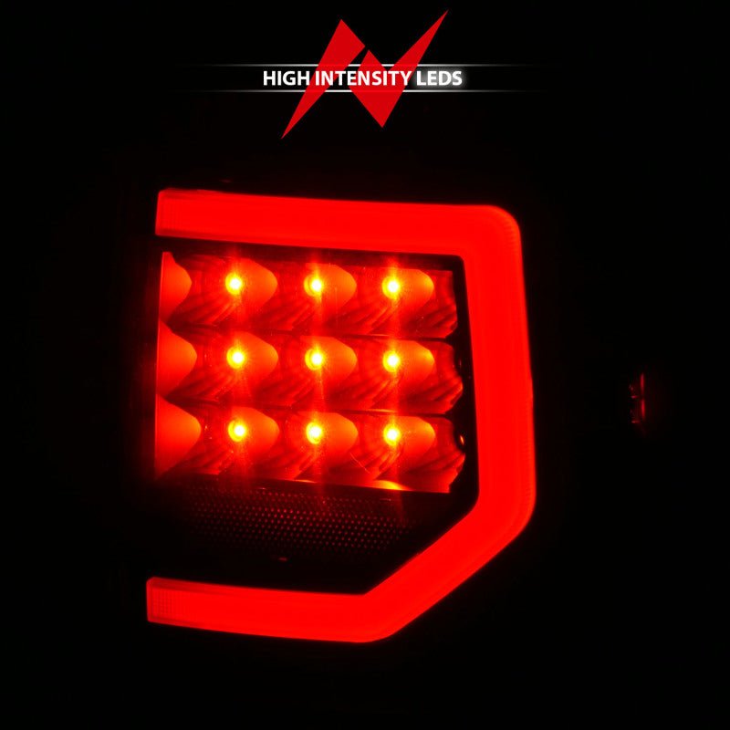 ANZO LED Tailights Black Housing Smoke Lens G2 Toyota Tundra 2007 - 2013 | 311387 - JDMuscleTail Lightsanz311387