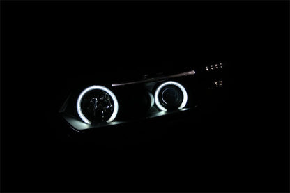 ANZO Projector Headlights w/ Halo Black Honda Civic 2006 - 2011 | 121062 - JDMuscleHeadlight Projectorsanz121062