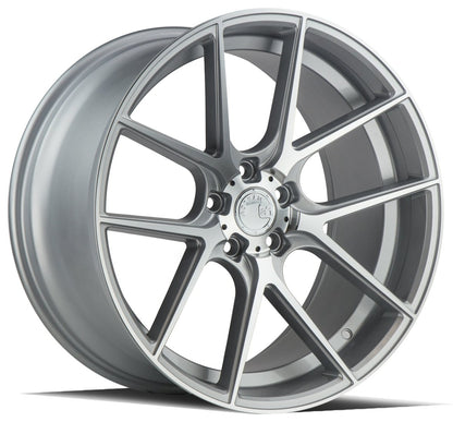 Aodhan AFF3 - JDMuscleWheelsAODAFF3209511432SMF20x95x114.3 + 32Silver Machined Face