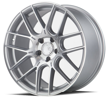 Aodhan AH - X - JDMuscleWheelsAODAHX1885511235SMF18x8.55x112 +35Silver Machined Face