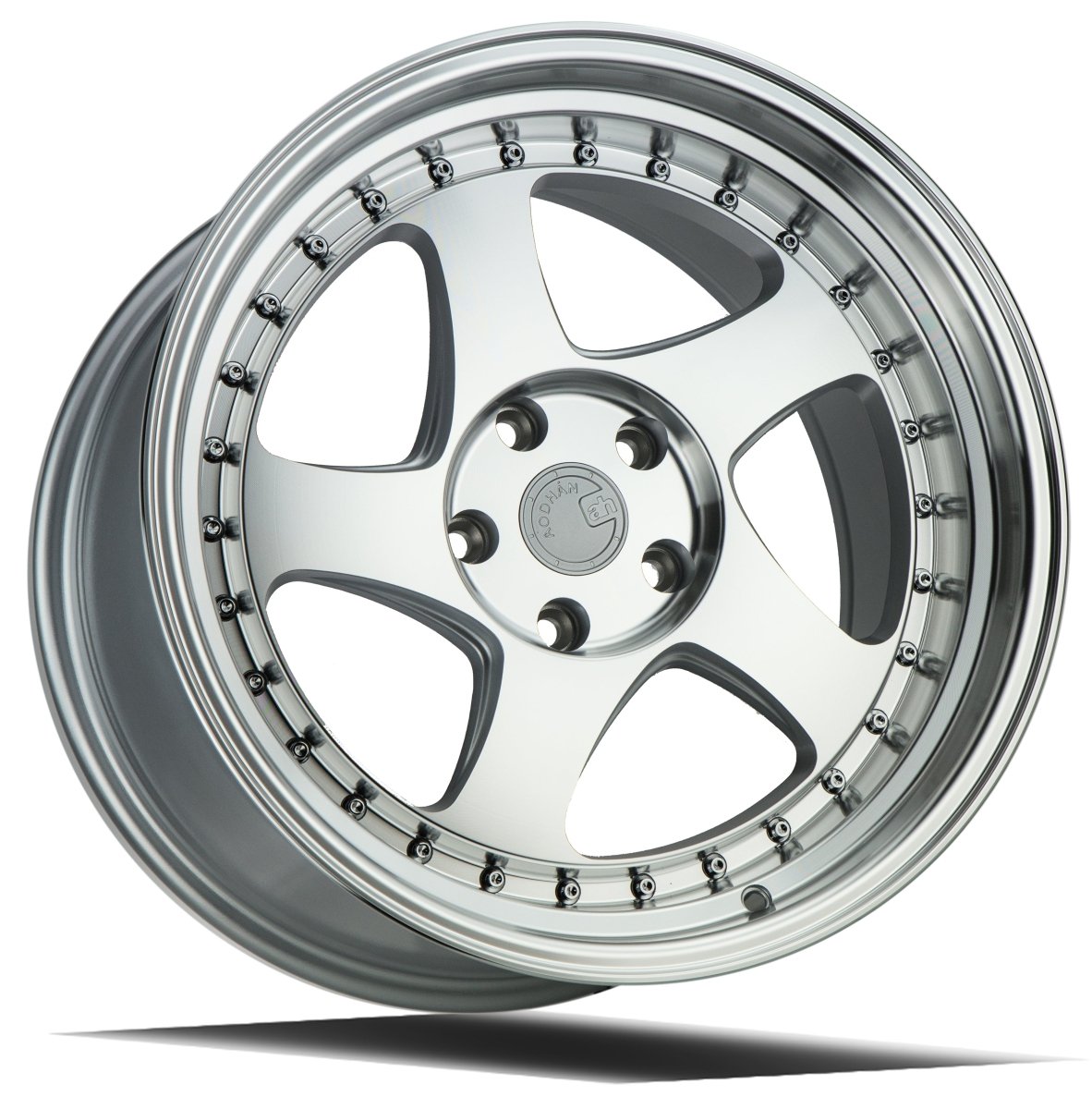 Aodhan AH01 - JDMuscleWheelsAODAH0118955114330SMF18x9.55x114.3 +30Silver Machined Face