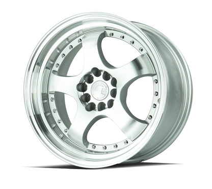 Aodhan AH03 - JDMuscleWheelsAODAH0317905100114325SMF17x95x100/114.3 +25Silver Machined Face