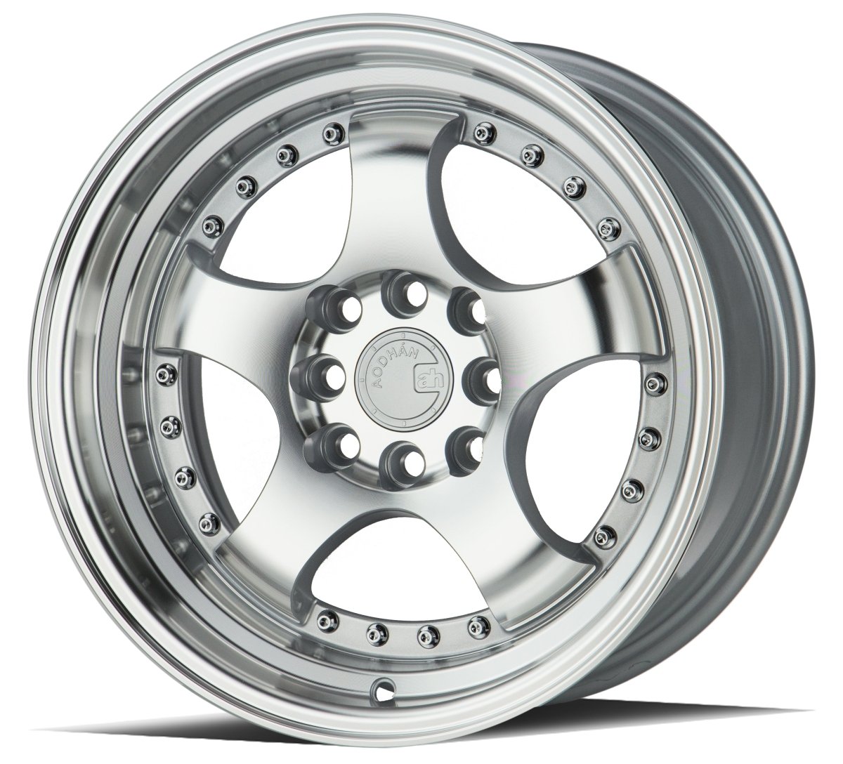 Aodhan AH03 - JDMuscleWheelsAODAH0315804100114320SMF15x84x100/114.3 +20Silver Machined Face